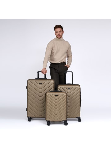 Redolz Essentials 07 3-SET 4 Rollen Kofferset 3-teilig in champagne 2