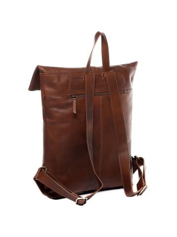 SID & VAIN Leder-Rucksack Leder Backpack Herren CLAY in braun