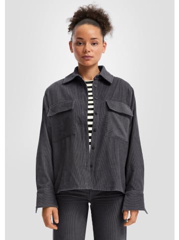 QS Bluse in 9859_anthrazit