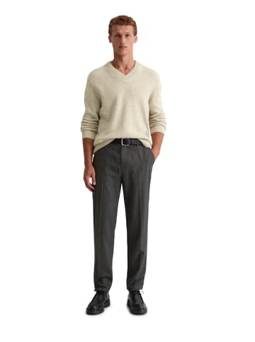 Marc O'Polo V-Neck-Pullover regular in gray silk