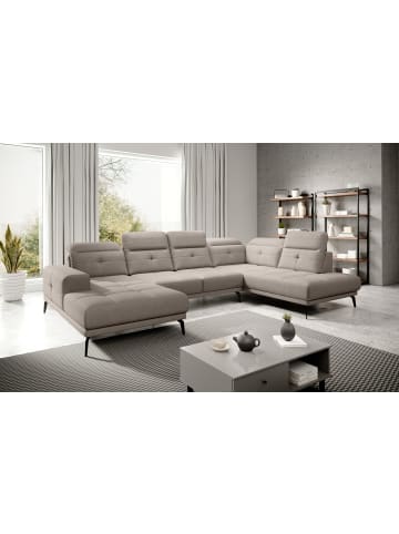 MF Design Brita Recamiere Rechts in Beige -  (L) 205 x (B) 350 x (H) 107 cm