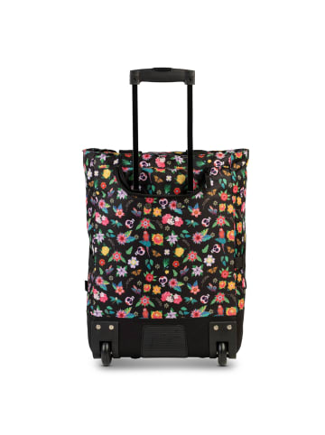 Punta Frida Kahlo Einkaufstrolley 50 cm schwarz