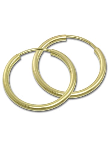 GoldDream Echtgold, 333er Gelbgold Damen Creolen Simply Ohrring ca. 20mm