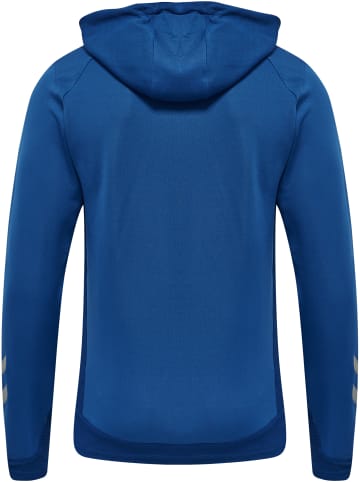 Hummel Hoodie Hmllead Poly Hoodie in TRUE BLUE