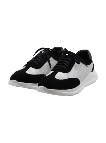 MO Herren Low Top Sneakers in Weiss Mehrfarbig Schwarz