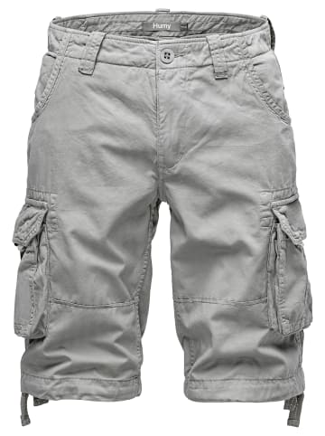 Humy Cargo Shorts Chino Bermuda mit Kordel am Saum A&S in Hellgrau