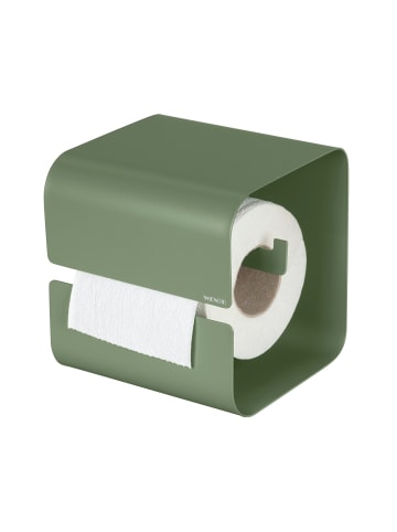 Wenko Toilettenpapierhalter LIZAN in Grün, (B) 14 x (H) 14,5 x (L) 13,7 cm