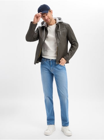 Finshley & Harding Lederjacke in schlamm - 0001