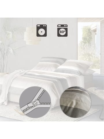 Irisette Mako-Satin Bettwäsche in taupe