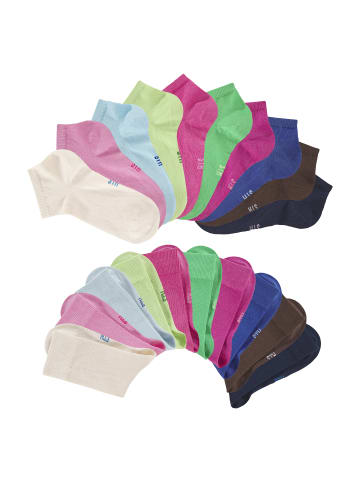 H.I.S Basicsocken in rosa, pink, altrosa, blau, braun, grün, ecru