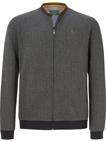 Charles Colby Sweatjacke ANNTHONY in dunkelgrau melange