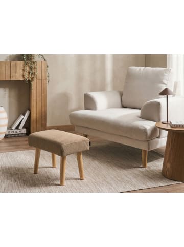 Beliani Hocker TAKOMA in Braun - (W) 50 x (H) 35 x (L) 30 cm