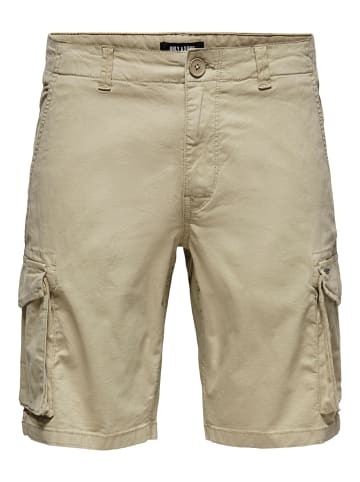 ONLY & SONS Cargo Shorts in Chinchilla
