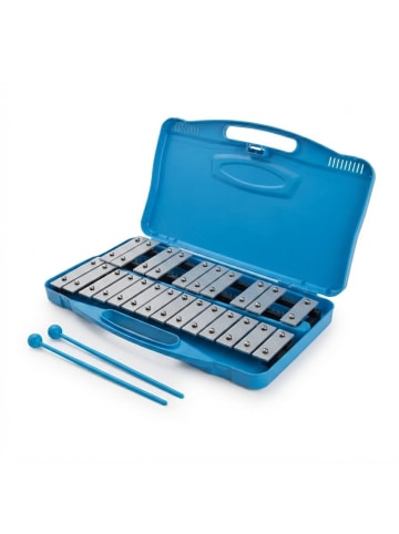 relaxdays Glockenspiel in Blau - (B)38 x (H)4 x (T)23 cm
