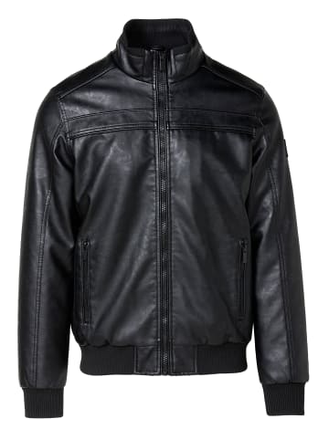 KOROSHI Kunstlederjacke in SCHWARZ