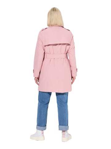 Ulla Popken Mantel in zartes altrosa