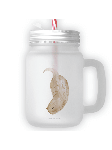 Mr. & Mrs. Panda Limonadenglas Otter Kopfüber ohne Spruch in Transparent