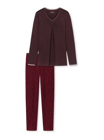 Schiesser Pyjama Classic Comfort Fit in Rot