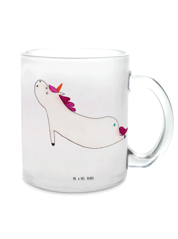 Mr. & Mrs. Panda Teetasse Einhorn Yoga ohne Spruch in Transparent