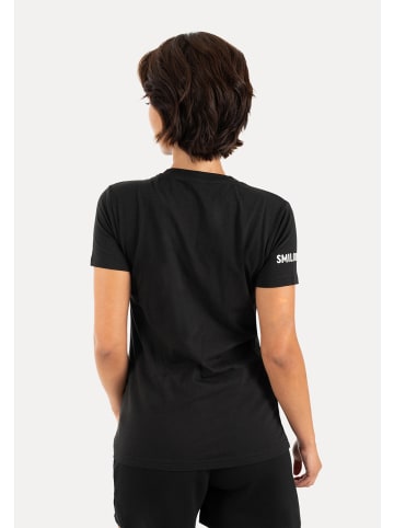 SMILODOX T-Shirt Basic Liora in Schwarz