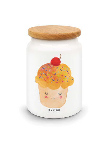 Mr. & Mrs. Panda zuckerdose Cupcake ohne Spruch in Weiß