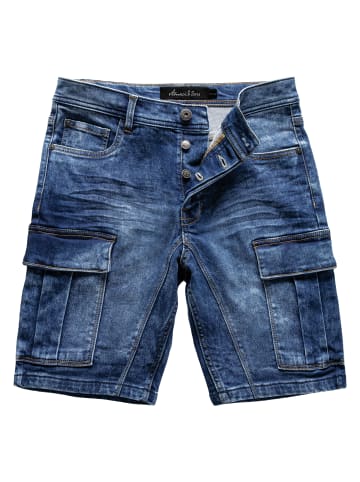 Amaci&Sons Cargoshorts BEXLEY in Dunkelblau