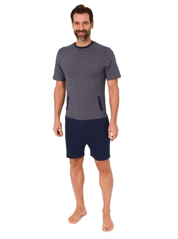 NORMANN Pflegeoverall kurzarm Reißverschluss Rücken - 89019 in navy