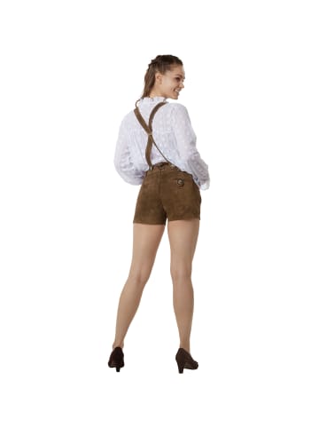 tectake Lederhose Josie in hellbraun