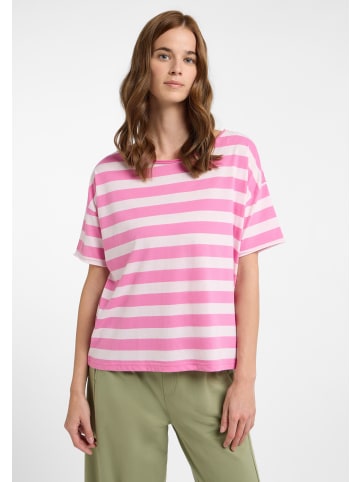 ELBSAND T-Shirt Luani in Magenta Sky + Soft Rose STRIPE