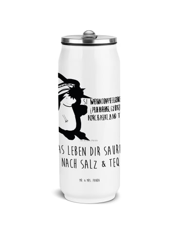 Mr. & Mrs. Panda Getränkedose Axolotl Tequila mit Spruch in Weiß
