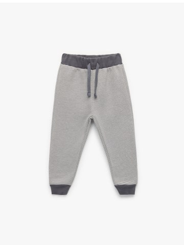 KOTON SWEAT BOTTOMS in Ekru Gestreift
