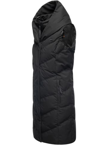 ragwear Steppweste Natalka Vest in Black