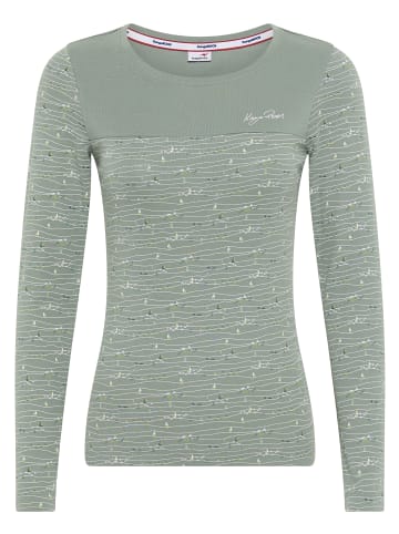 Kangaroos Langarmshirt in grün-grau