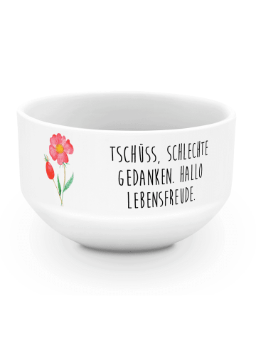 Mr. & Mrs. Panda Smoothie Bowl Blume HageRundunge mit Spruch in Weiß