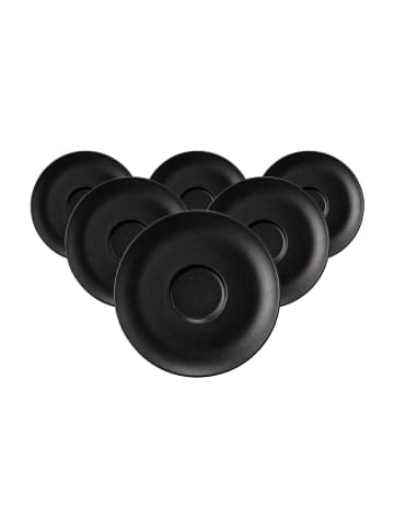 Seltmann Weiden 6er Set Kombiuntertassen Liberty Velvet Black ø 16,1 cm in schwarz