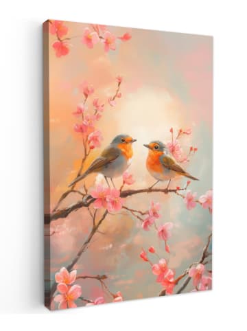OnlyWow Leinwand Bilder Hellrosa