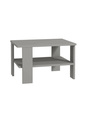 CALICOSY Couchtisch DUAMA in Grau - (W)60 x (H)37 x (L)45 cm