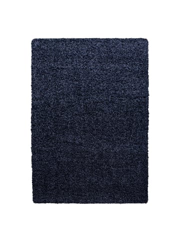 Hochflor Teppich Lux in Marineblau