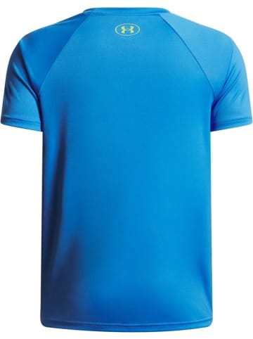 Under Armour Sportshirt "Split Wordmark T-Shirt (Tech)" in Blau