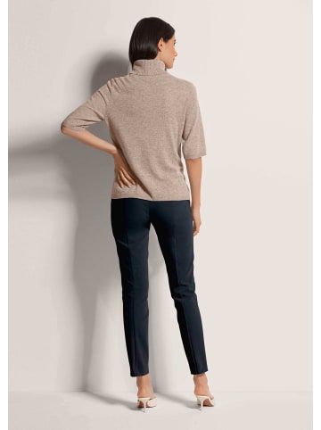 MADELEINE Luxuriöser Strickpullover mit Rollkragen in berber / melange