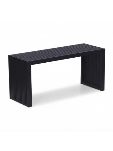 relaxdays Sitzbank in Schwarz - (B)90 x (H)43 x (T)33 cm
