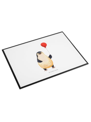 Mr. & Mrs. Panda Tischunterlage Pinguin Luftballon ohne Spruch in Weiß