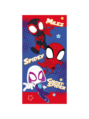 Spiderman Spidey Strandtuch 70x140 cm Baumwolle Badetuch Handtuch saugfähig in Mehrfarbig