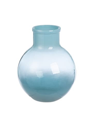 GILDE Vase "Novelle" blau - (H) 31 cm