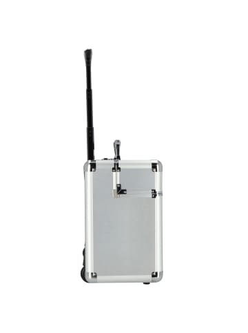 Dermata 2 Rollen Pilotentrolley 37 cm Laptopfach in silber