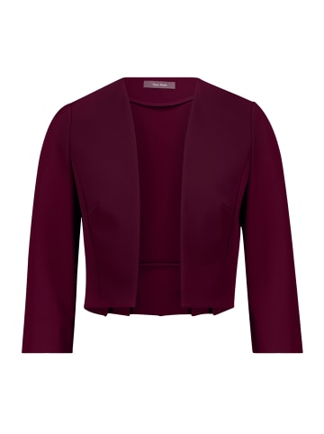 Vera Mont Bolero-Jacke mit Kellerfalten in Strong Aubergine
