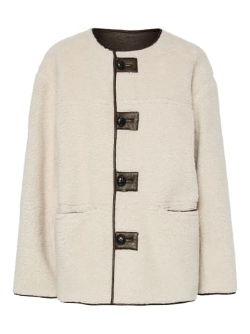 Pieces Teddyjacke in Birch