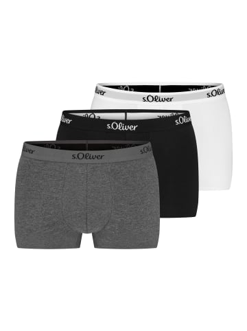 s.Oliver Retro Short / Pant Basic in Grau / Schwarz / Weiß