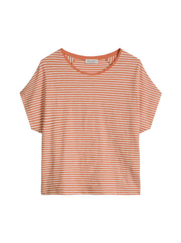 Marc O'Polo Gestreiftes T-Shirt regular in Medium Orange
