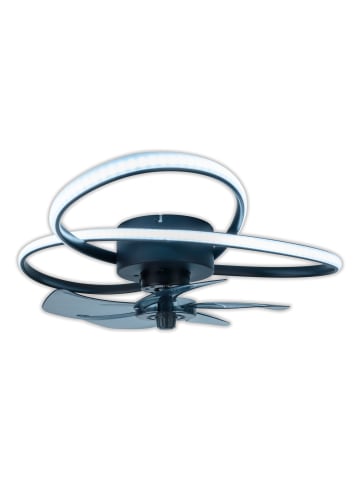 näve LED Ventilatoren "LECCIO" in schwarz - (L)65 cm x (B)65 cm x (H)16 cm - EEK D